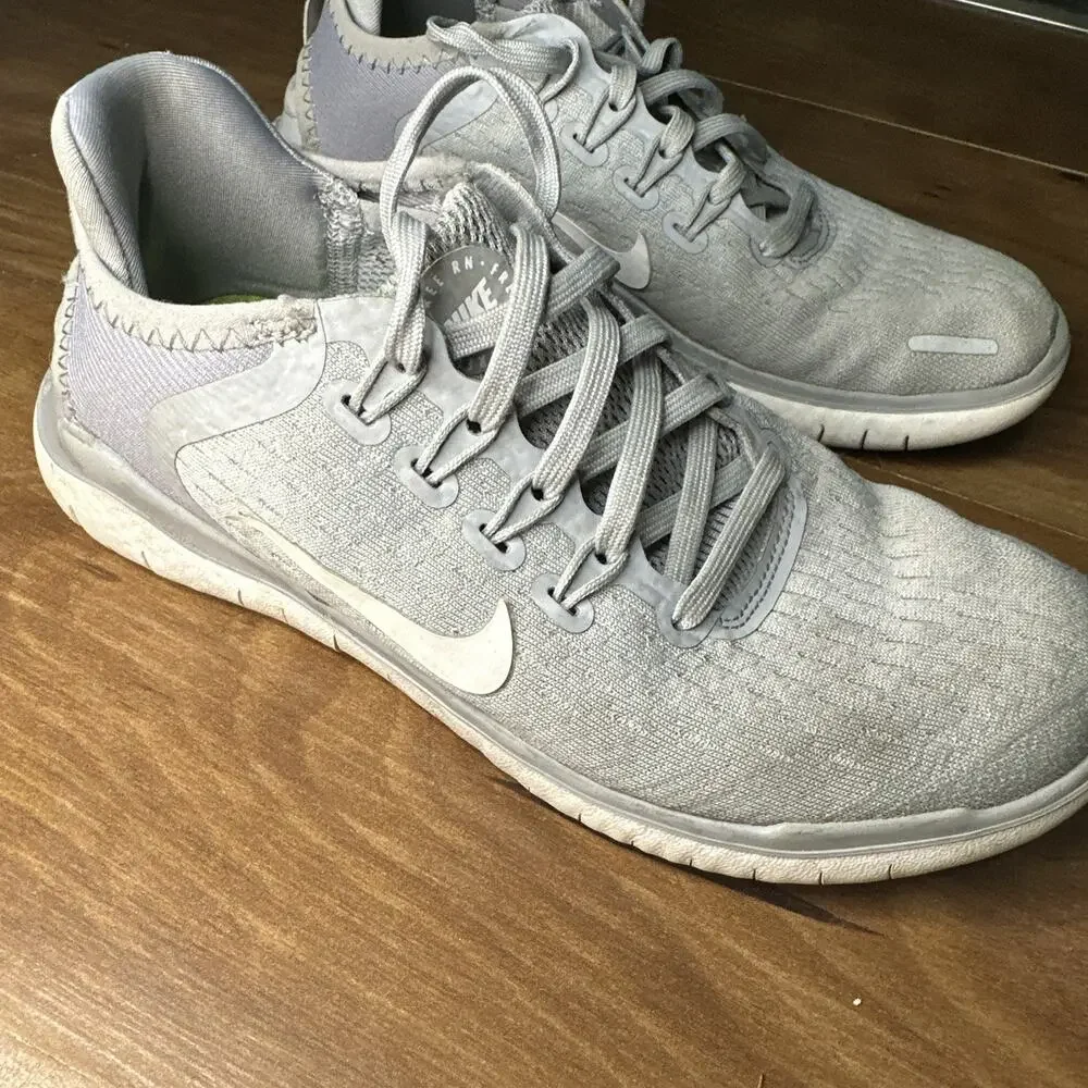 Nike Free RN 2018 Running Shoes Wolf Gray, Size 5 (942837-003)